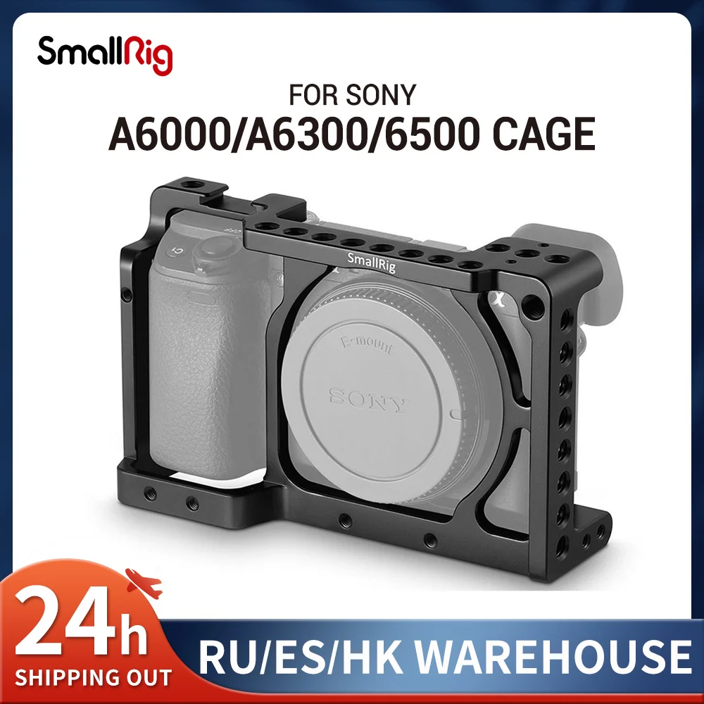 Smallrig Sony A6500 Camera Cage Rig Stabilizzatore Per Fotocamera Sony A6300/A6000/A6500 Nex-7 Con Fori Filettati Per Montaggio Su Scarpa 1661