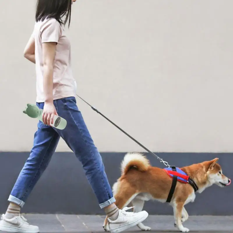 Portable Water Bottle For Dogs Leak Proof Kettle Drinking Feeder With Food Container Outdoor Accessories For Walking