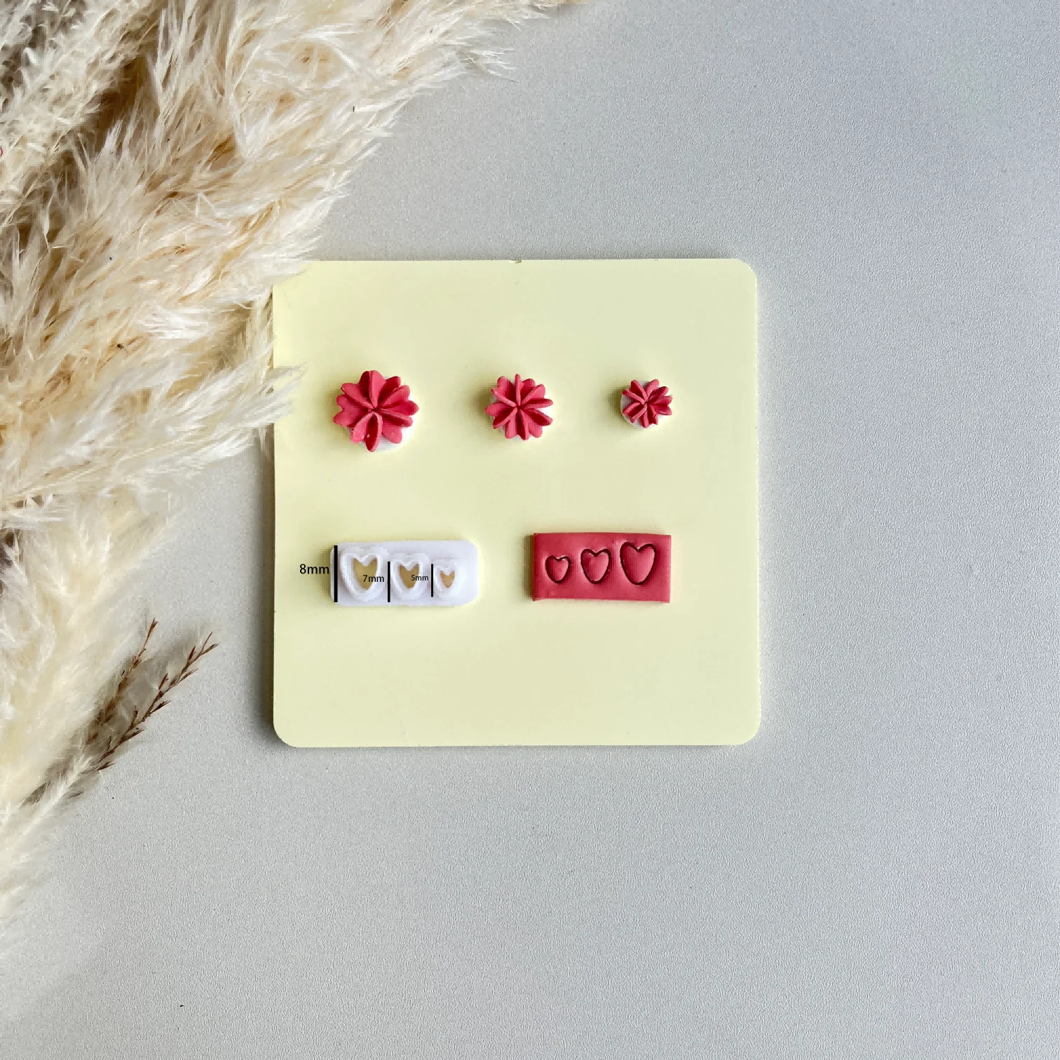 Plant flowers petal shapes of different sizes clay mold cutter with high precision DIY handmade earrings jewelry making