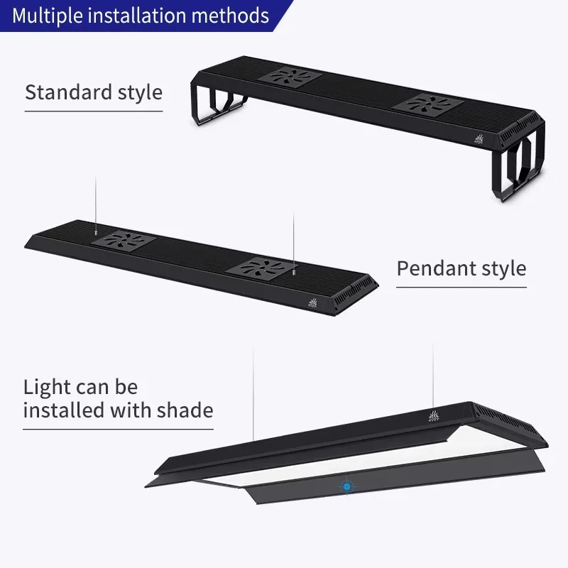 Week Aqua P600 Pro 90W LED Aquarium Light RGB+UV App Contro