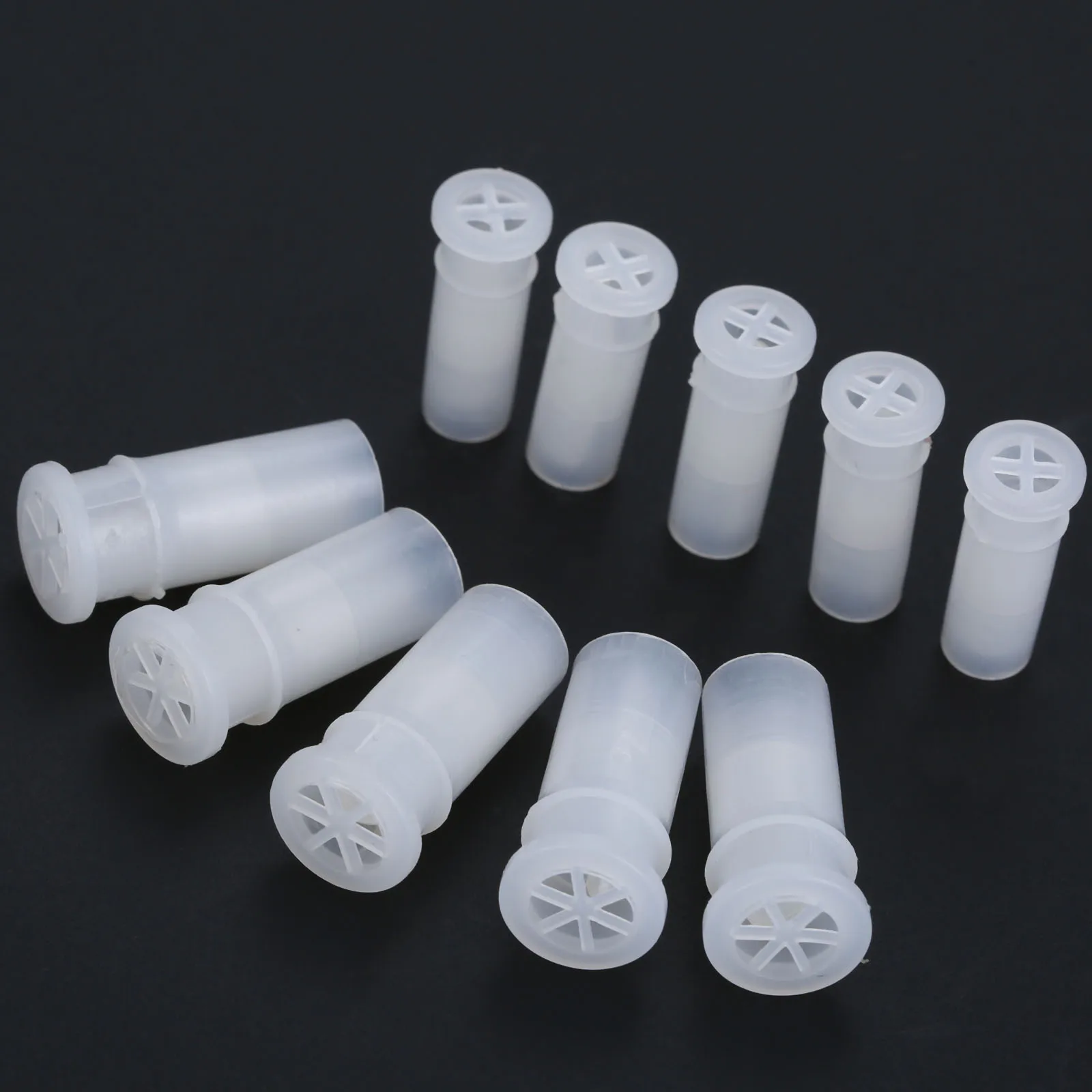 100Pcs Plastic White Toy Dog Cat Squeakers Shoes Repair Fix Pet Baby Toy Noise Maker Insert Replacement 15*6.5mm/18.5*9mm