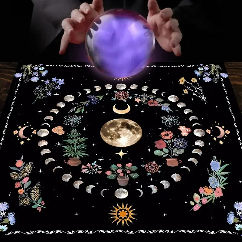 Table Cloth 1pc Tarot with 12 Constellations for Divination Party Decor Home Decor