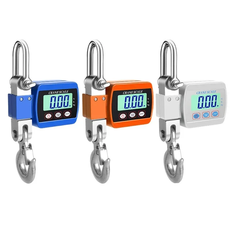 

300KG/500KG Digital Crane Scale Portable Hanging Scale Heavy Duty Crane Scale LCD Backlight Industrial Hook Scales Unit Change