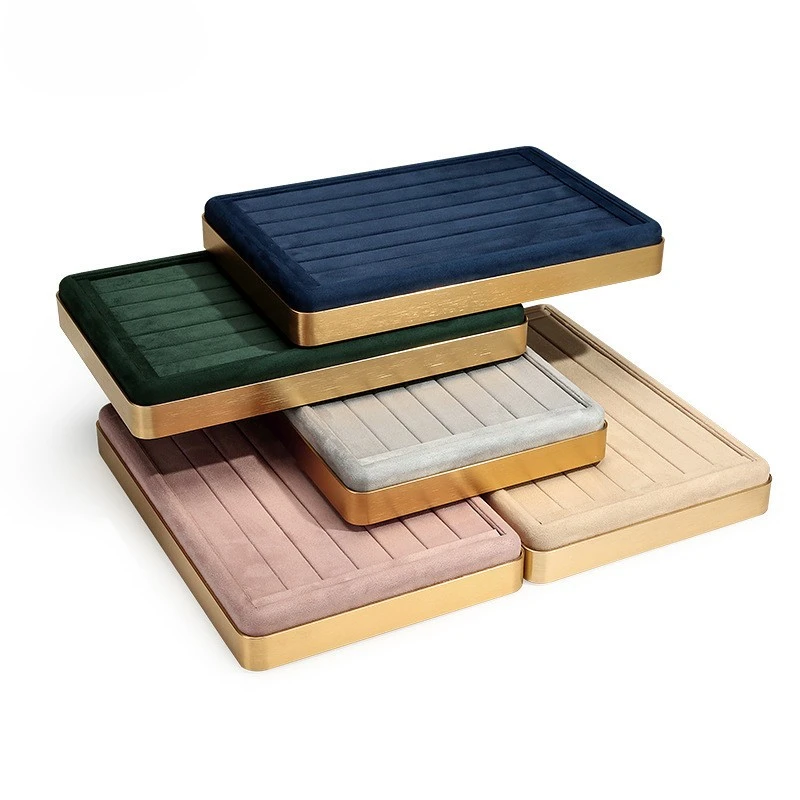 Free Shipping jewelry prop tray multi-color metal jewelry tray display storage jewelry display