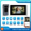 2 Wire Doorbell Intercom System 7" IPS LCD Video Phone Night Vision RFID Unlock Video Intercom 1080P Tuya Smart 1
