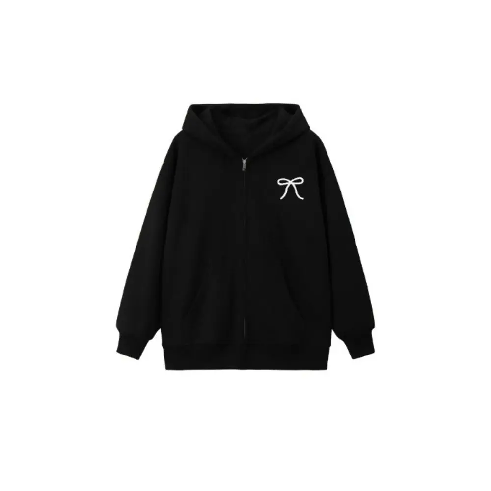 Description Picture 4 of itemFashion Sweet Bow Girl Bowknot Hoodie Loose Child Teens Autumn Hoodie Long Sleeve Coat Y2k Coat Girls Autumn Winter