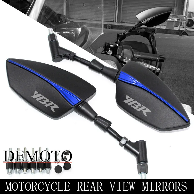 

10mm Motorcycle Mirrors for Yamaha YBR125 YBR 125 2010-2015 2016 2017 2018 2019 Screw Thread Left Right Rear Rearview Mirrors
