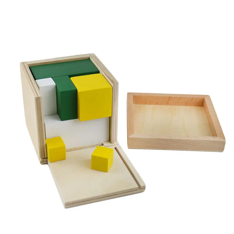 Montessori Materials Matematica Power of 2 Cube Montessori Educational Wooden Toys Sensory Teaching for Children Learning L466F