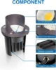 Low Voltage Landscape Lights 12W LED Outdoor In-Ground Waterproof Shielded Well Lights 12V-24V Warm White Paver Lights with Wire 3