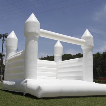 RTS 팽창식 PVC 트램폴린, 팽창식 웨딩 캐슬 에어 바운스, 750W 공기 송풍기, 어린이 놀이용