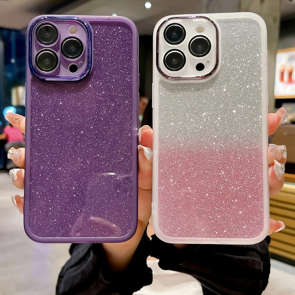 Itel P40 S23 Plus Spark Go 2024 Custodia Per Telefono Glitterata Per Infinix Hot 40 Zero 30 Smart 8 7 Custodie Silvery Shiny Protect Cover Per Fotocam