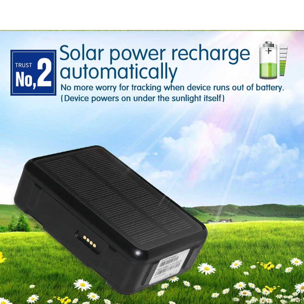 4G Solar GPS Tracker Power Sheep Cow Cattle RF-V44 9000mAh Waterproof Voice monitoring Anti-remove SOS Alarm