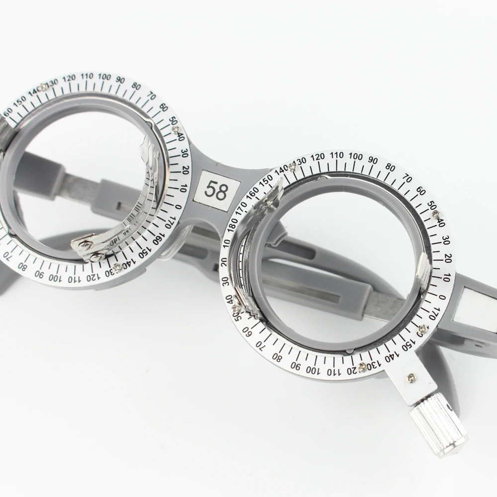 1pc Trial Frame Ophthalmic Trial Lens Frame Fixed PD Grey Color