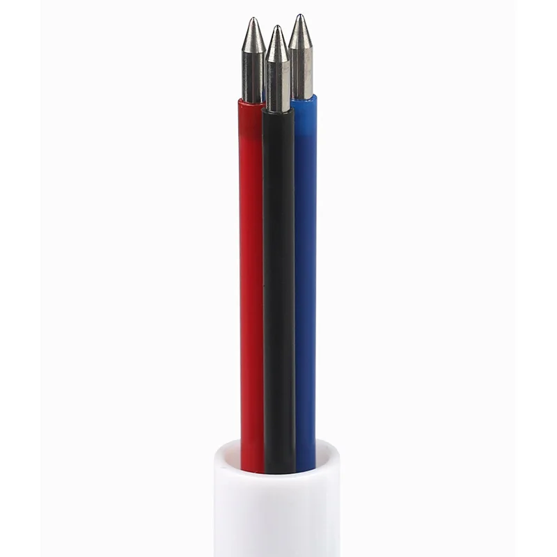 Gel pens ballpoint pen multifunction ballpoint pen multifunctional pen ball point pen 3 In 1 three-color press neutral pen 0.5mm bullet head black red blue integrated note pens writing office supplies