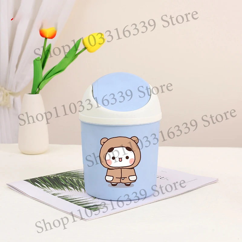 Bubu Dudu Mini Desktop Bin - Cute Panda Bear Trash Can for Clean and Organized Workspaces