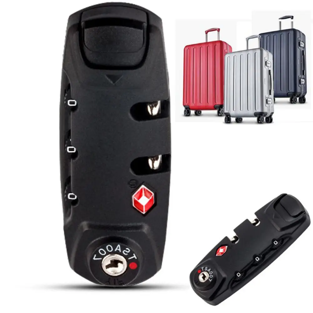 Description Picture 2 of itemSturdy Locker Travel Suitcase Padlock Wire Security Lock TSA 3 Digit Password Lock Suitcase Luggage Coded Lock Travel Bag Lock