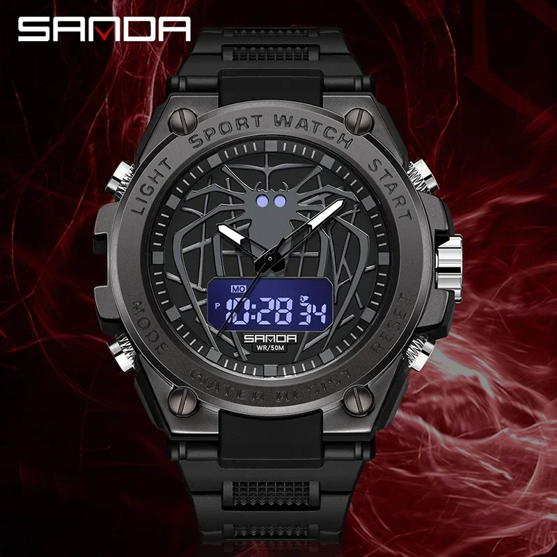 

SANDA 2023 Fashion Men's Watches Sport Military Quartz Watches 50M Waterproof Wristwatch For Male Clock Relogio Masculino 3159