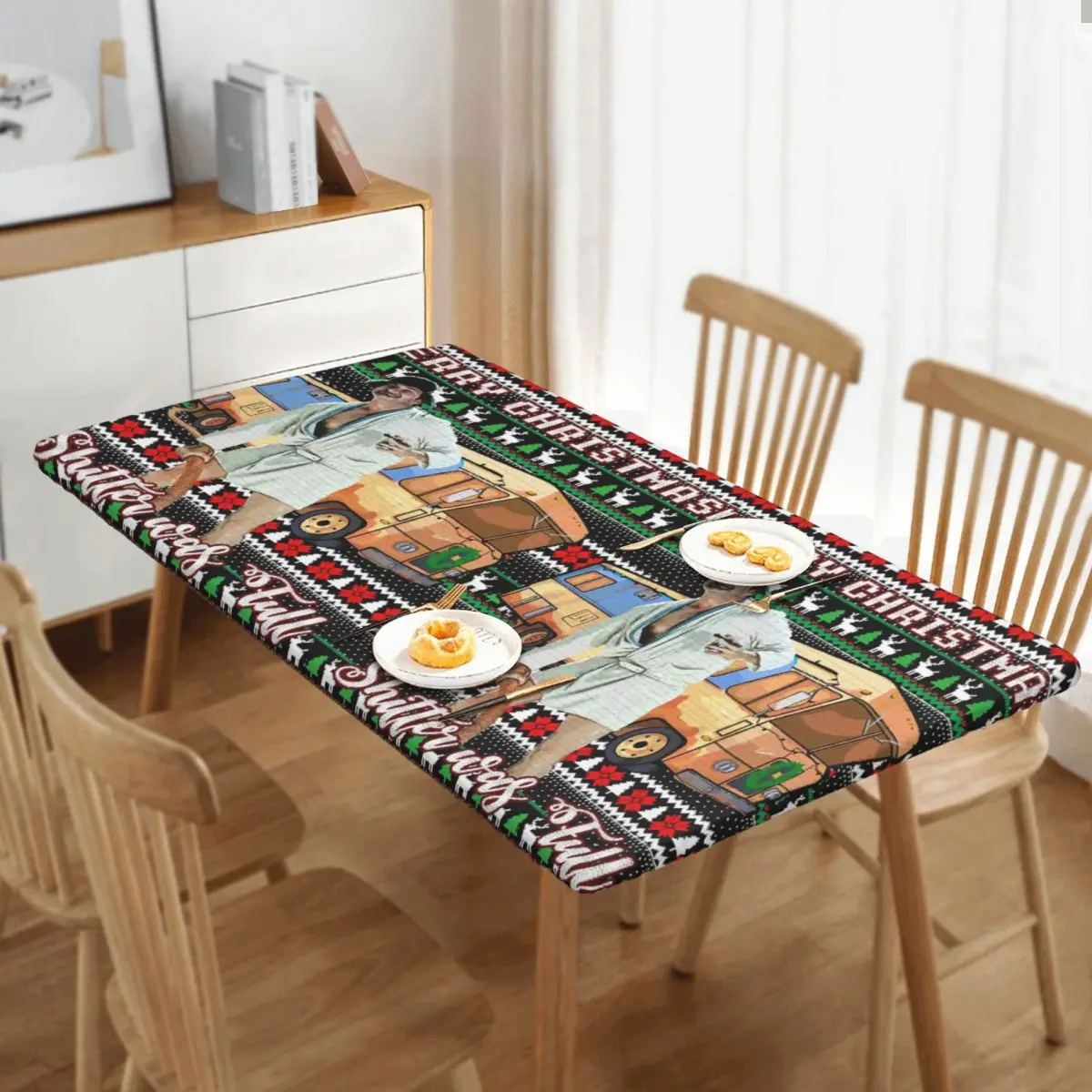 Mens Womens Cousin Eddie Customized Rectangular Tablecloth Waterproof Table Cover for Dining Events Table Cloth 1