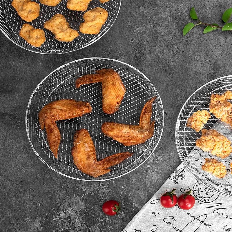 Stainless Steel Air Fryer Grilling Rack and Basket Accessory