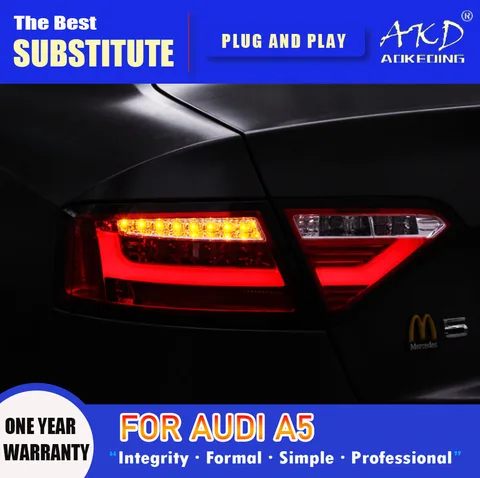 Tail Lamp For Car Audi A5 2008-2016 A5 Tail Lights Led Fog Lights DRL Day Running Light Tuning Car Accessories