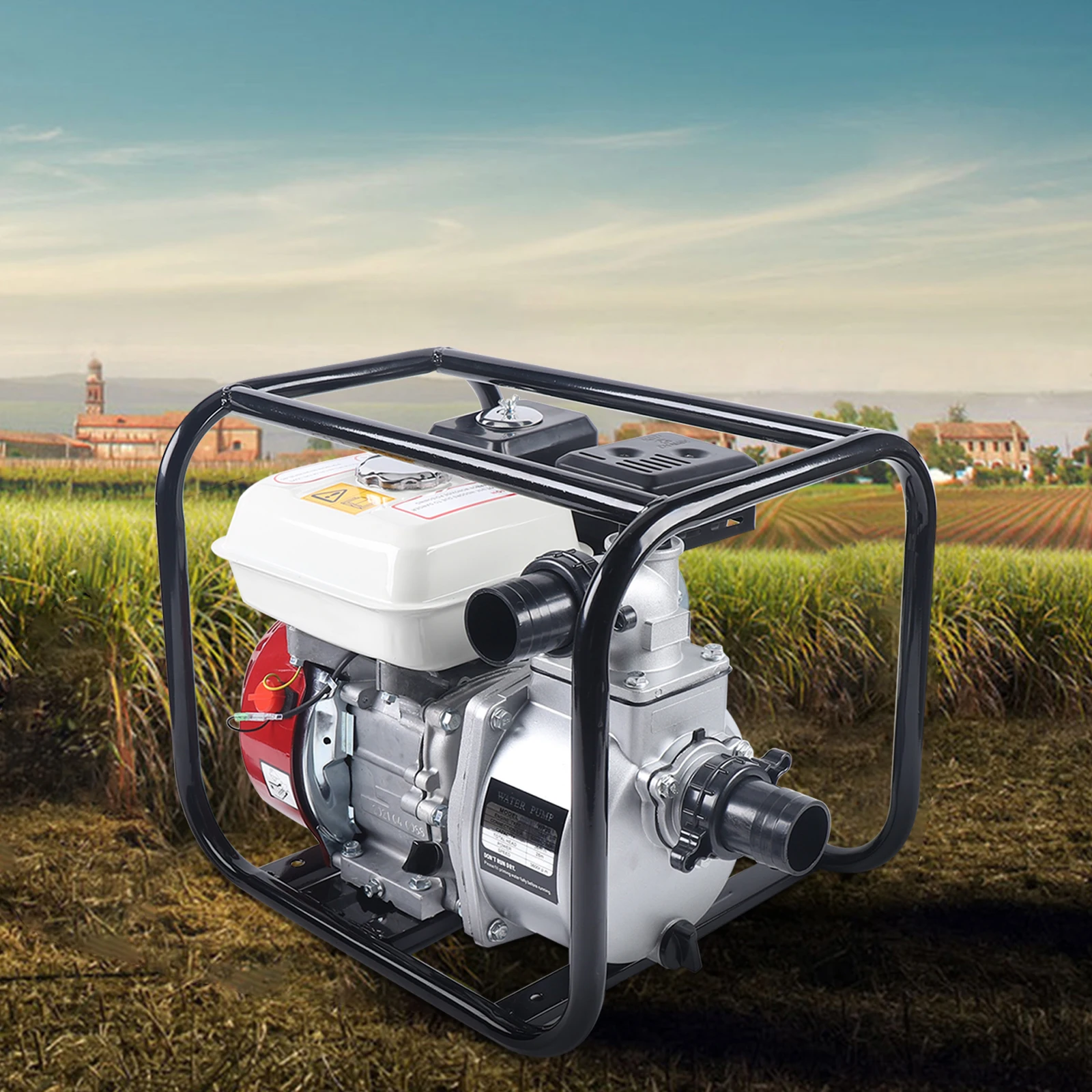 

210CC 6.5HP Gasoline Water Pump 4-STROKE Petrol Transfer Pump Irrigation Pump Garden Farm Water Pumps