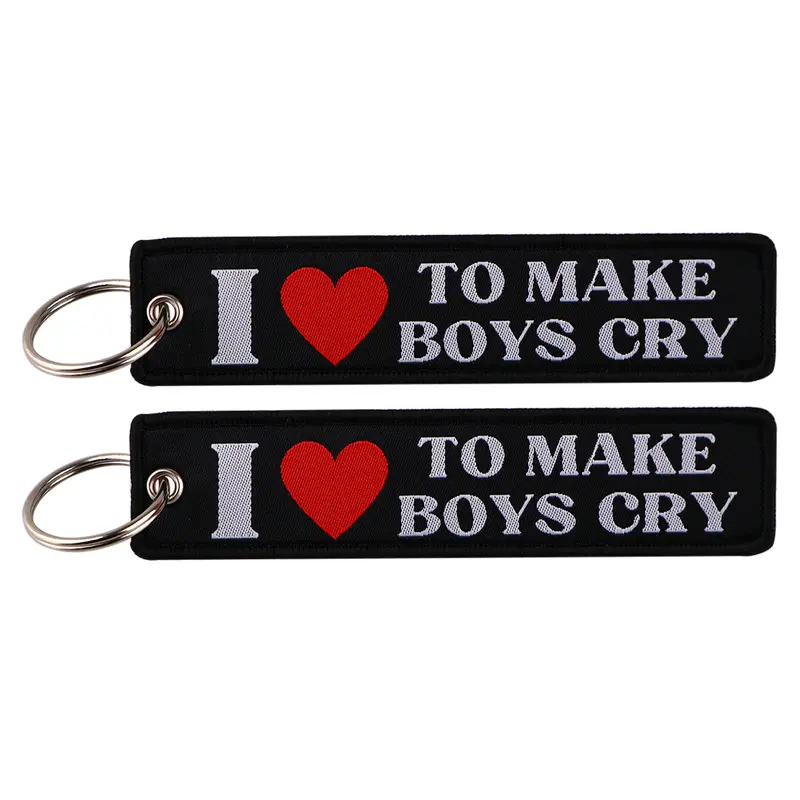1pcs Computer Pop-up Window Quotes Embroidered Keys Tag Keychains For Motorcycles Backpack Fashion Key Ring Accessories Gifts - Image 41