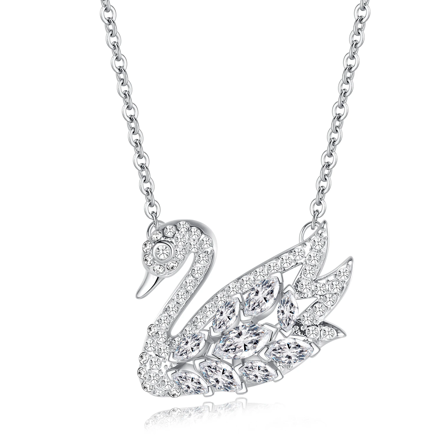Swan Women Fashion Jewelry Swan Womens Necklaces Classic Swan