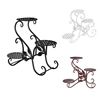 Iron Flower Shelf Rack Home Floor-Style Living Room Flower Pot Shelf 3Layers Indoor Outdoor Garden Flower Stand