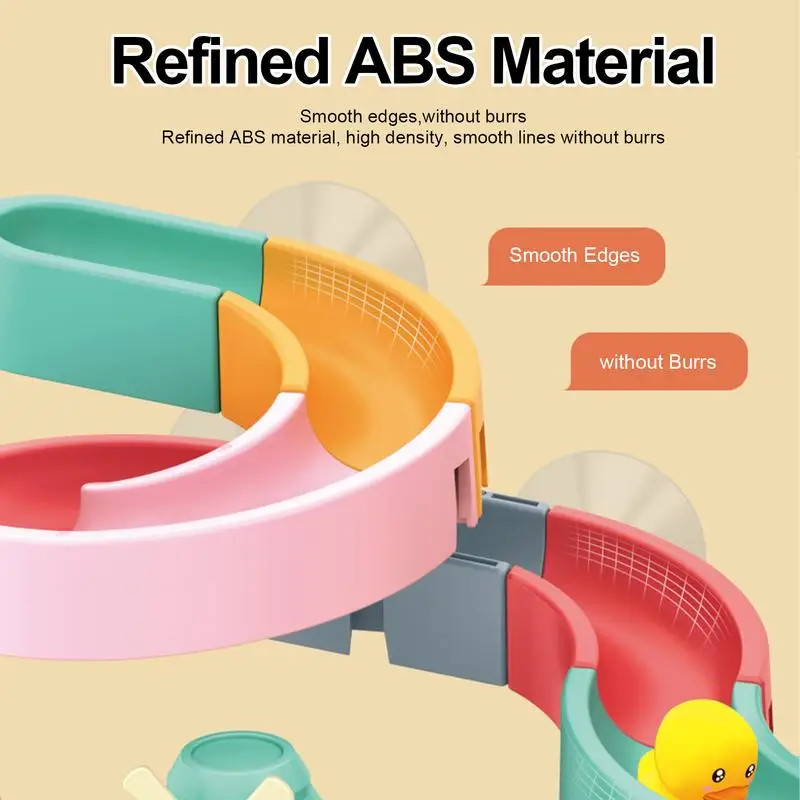 Baby Bath Toys DIY Assembling Track Bathroom Bathtub Kids Play Water Toy Set Duck Slide Toy For Children Toddler accessories 3