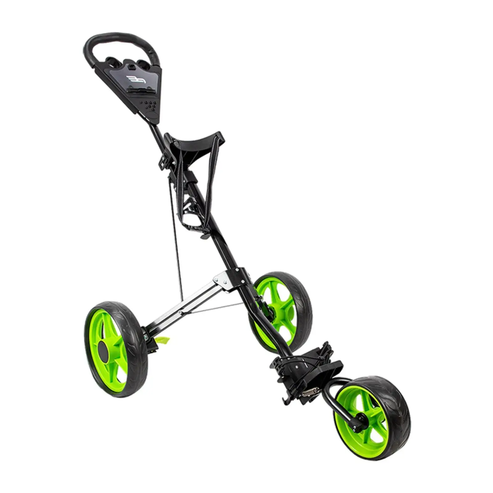 Golf Cart Compact with 3 Wheel Easy to Open and Close Folding Golf Push Cart