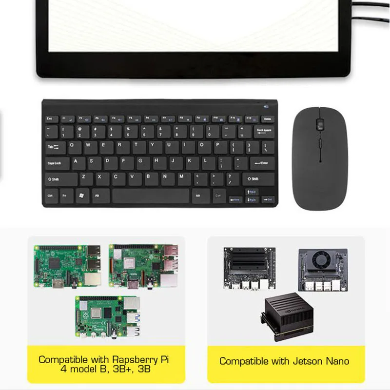 Raspberry pi Modelo b 2.4ghz Teclado sem Fio e Mouse Kit para Raspberry pi 4b 3b b Mais Jetson - Imagem 4