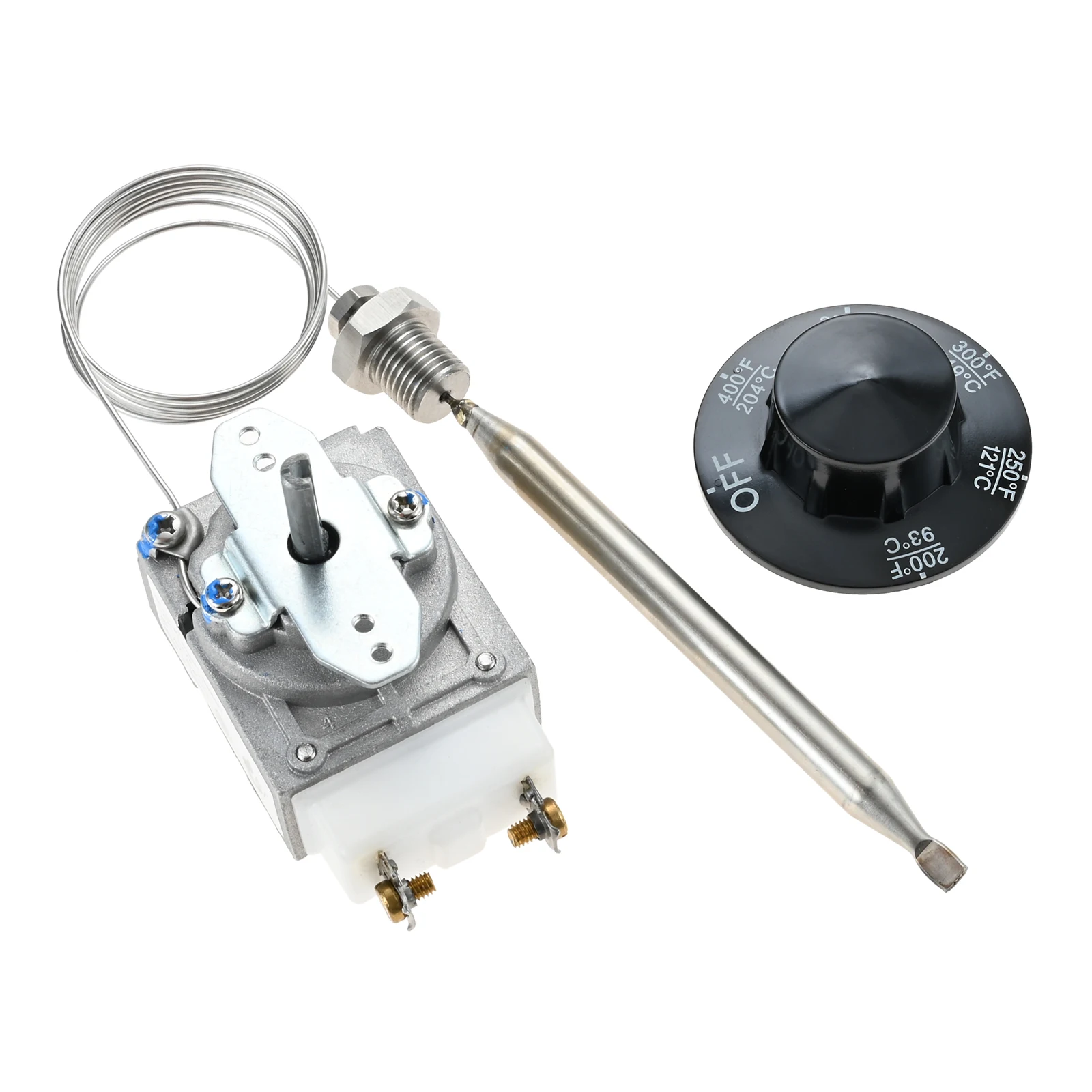 Thermostat Valve 200-400F Control Knob Switch RX-1-36 60125401 for Deep Fryer Pitco 60124501 Imperial 1175 Robertshaw 1/4" MNPT