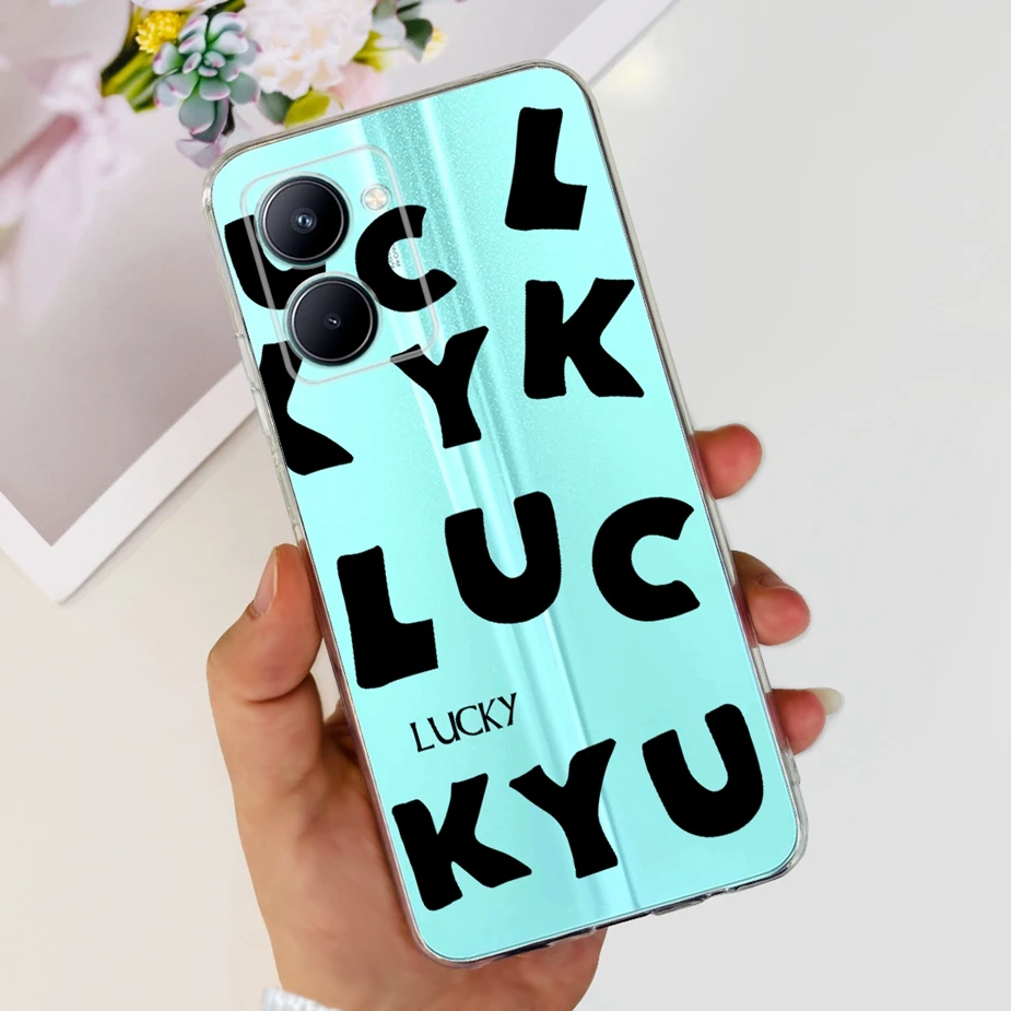 Stylish Painted Soft Silicone Back Cover – 6.5'' Phone Case