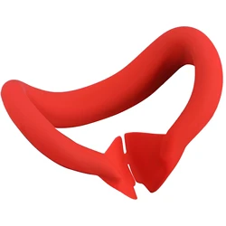 Quest 3 VR Dustproof & Sweatproof Silicone Protective Mask Cover (Red)