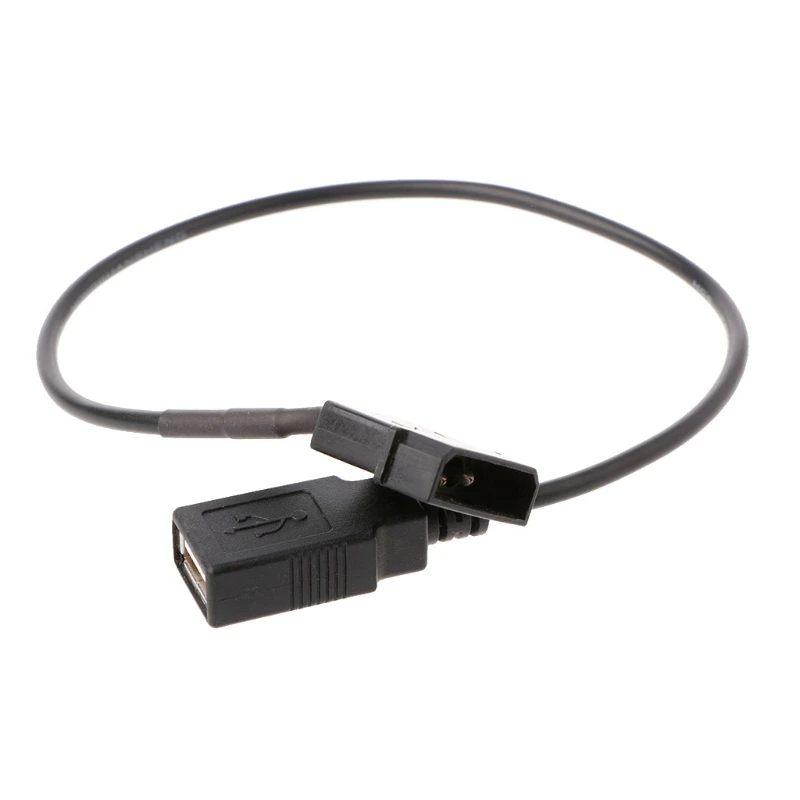 2핀 주변기기 몰렉스 암 5V USB 전원 어댑터 케이블 U4LD