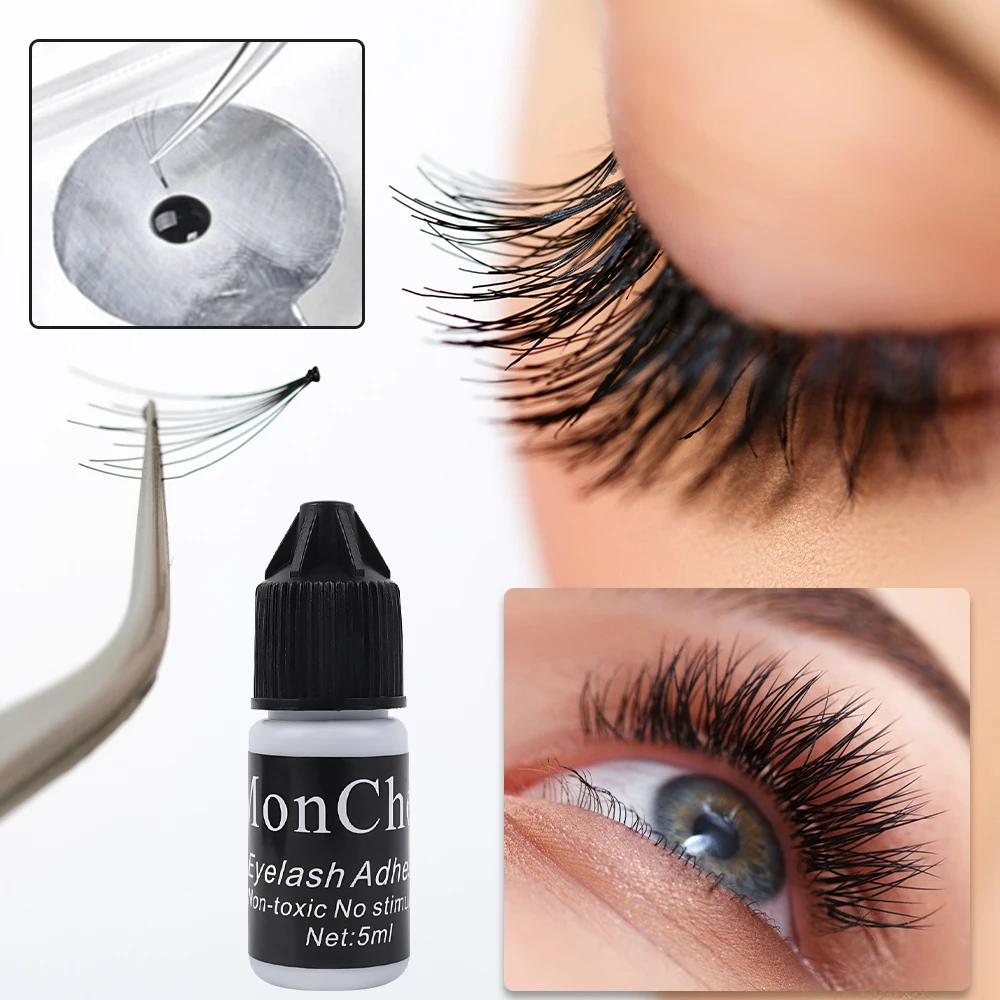 No Irritation Eyelash Glue Grafting Lasting Eyelash Extension Adhesive Black Waterproof Extra Strong Lashes Glue Makeup tools 3