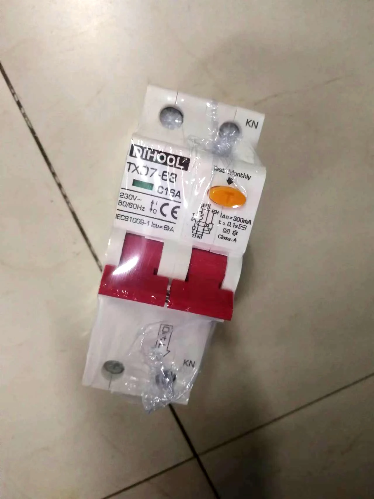 

20 pieces Type A Class 300mA Circuit Breaker16A 25A 32A 50A 63Amp Leakage/Short Circuit/Overload Protector