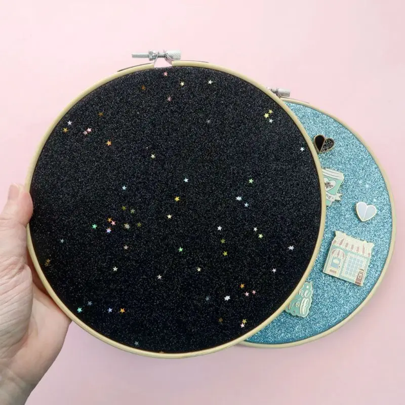 Wall Hanging Pin Collection Display Stand Pin Display Holder Display Board Gift for Friend Kids Children Glitter Board B03E 3