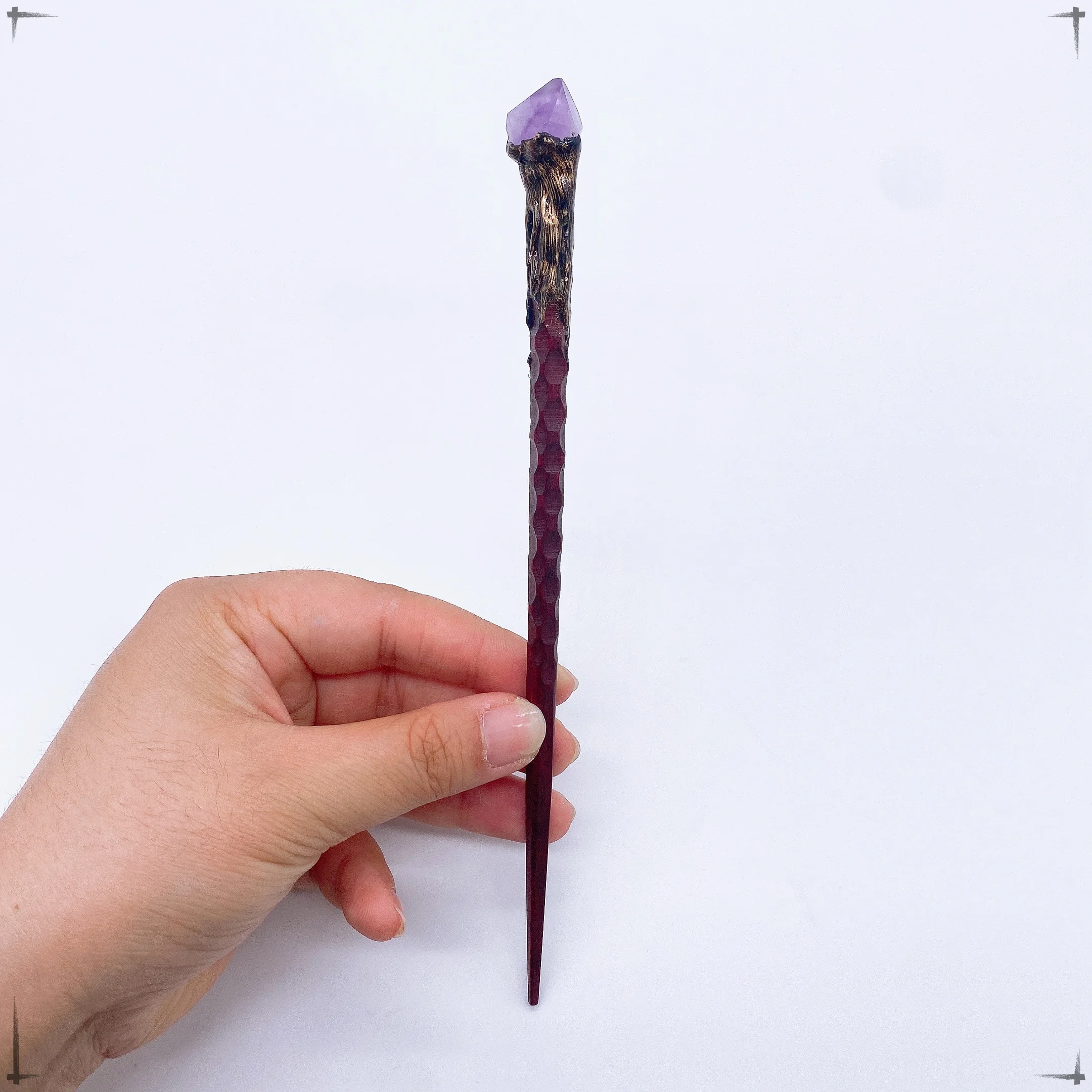 19Cm Magische Stok Staf Natuurlijke Amethist Kristal Heks Hekserij Scepte  Reiki Healing Kinderen Geschenk Huisdecoratie - AliExpress, image size:2160x2160