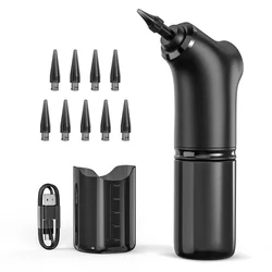 Advanced Ear Cleaning Kit with Adjustable Pressure Settings - Water Irrigation Ear Washer (Black)