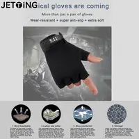 Shooting Fingerless Gloves Half Finger Men Tactical Gloves Anti-Slip Outdoor Sports Bicycle Riding Fitness Gloves 2