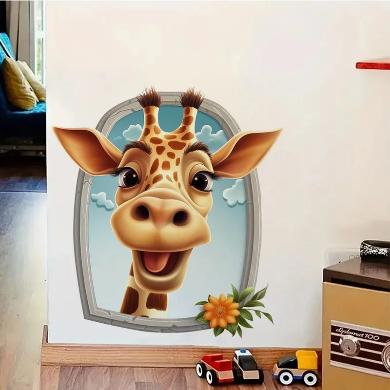 Giraffe Sticker Water-proof Home Wall Decal Used for Wall Bathroom Cabinet Door Toilet Car Laptop