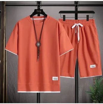 Men Waffle Shorts Set 1
