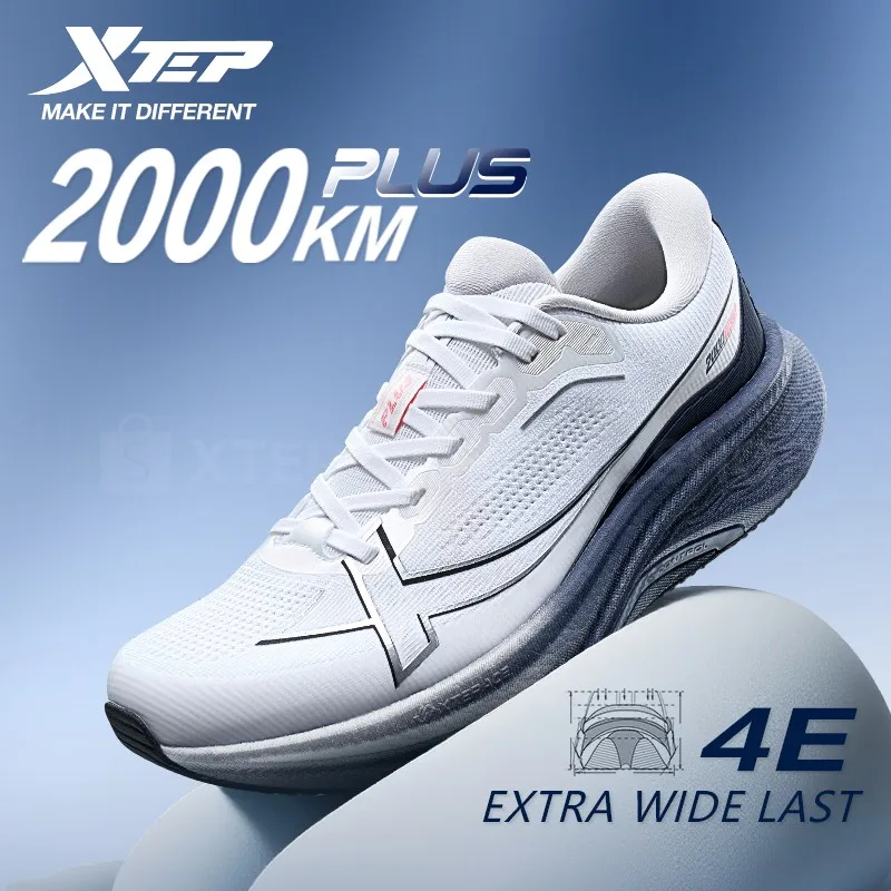 Xtep 2000km Plus Running Shoes 2025 New Spring Lightweight Anti-slip Wear-Resistant Men's Training Jogging Sneakers 875319110001