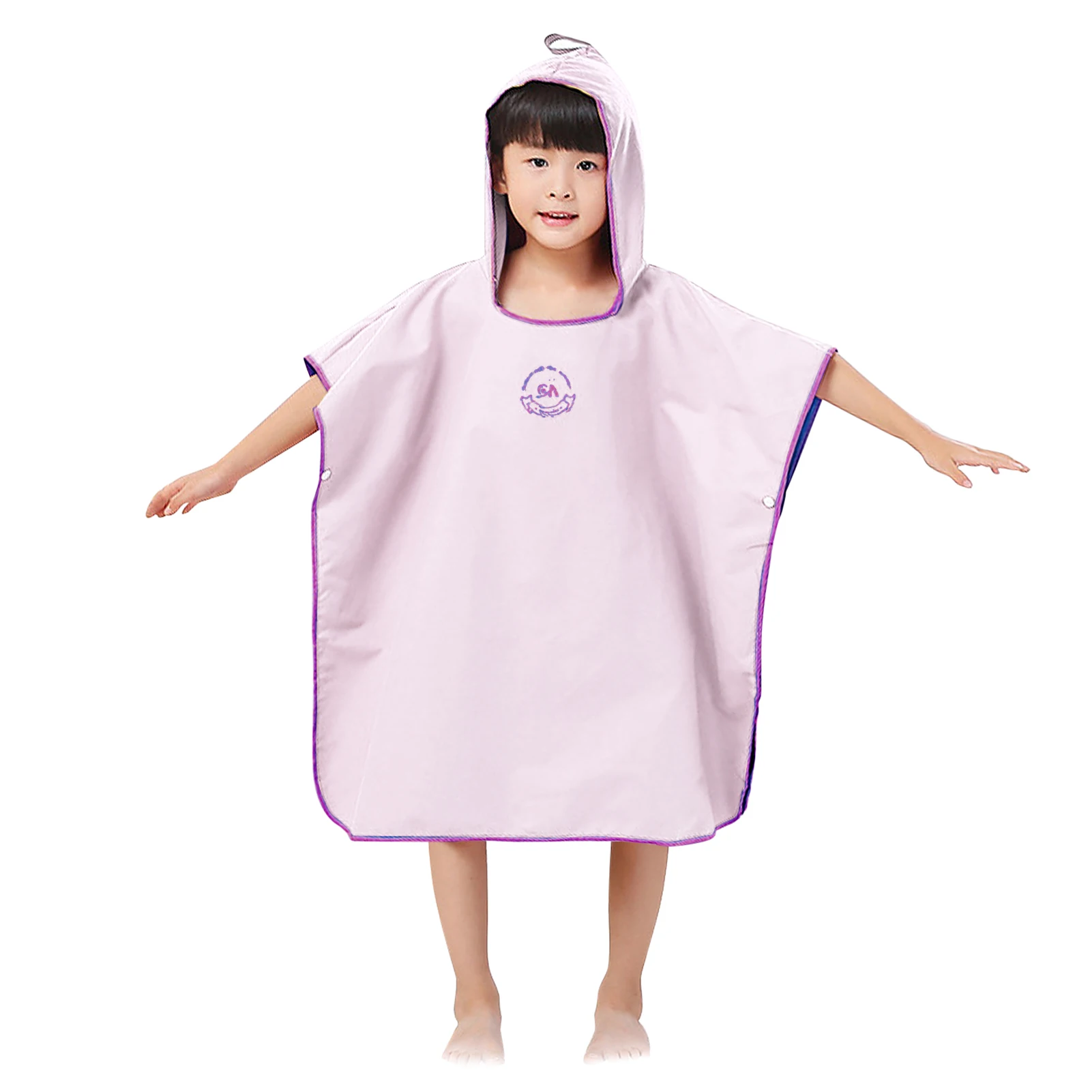 Kids Hooded Towel Wetsuit Changing Towel with Hood for Beach Kayak