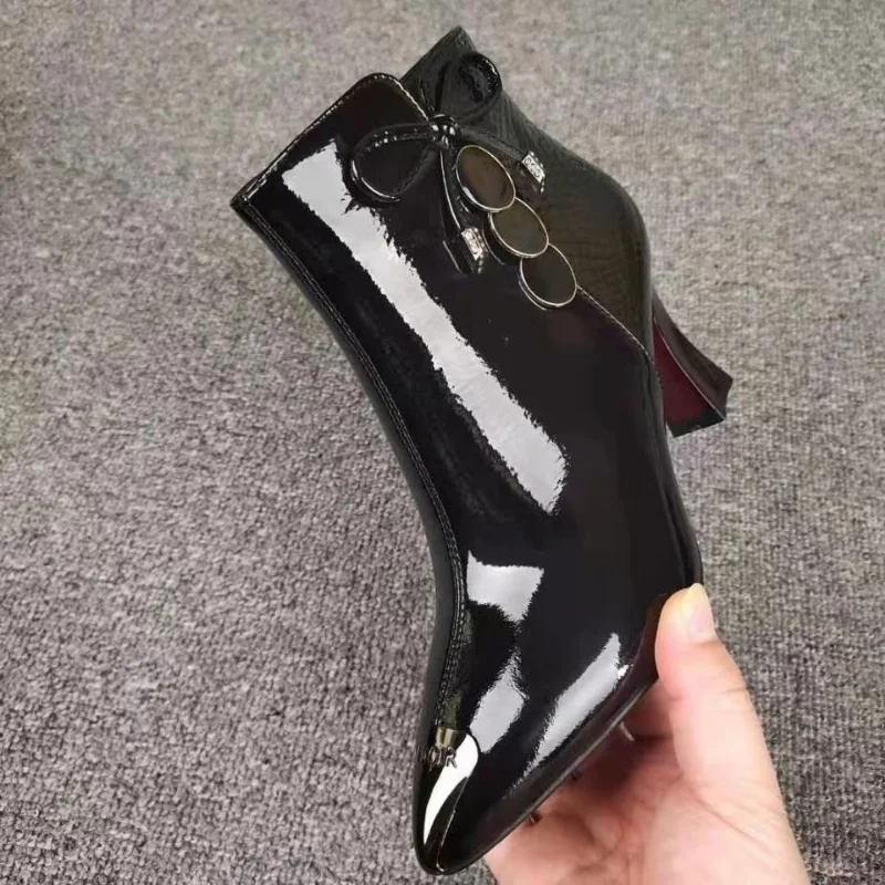 Women's Wedge Boots Short Boots Lace-Up Boots Women's Fashion Women's Boots Heel Retro Short Boots Pointed Toe Botas  2023