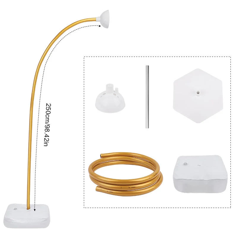 Free Bending Balloon Stand Arch Frame Half Arch Balloon Stand With Base Kit For Wedding Birthday Party Baby Showers Decorations_voghion.com