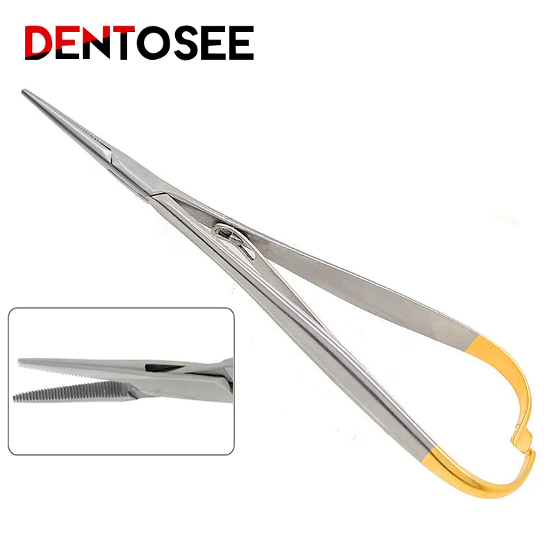 Dental Needle Holder Standard 14cm Forceps Plier Surgical Orthodontic