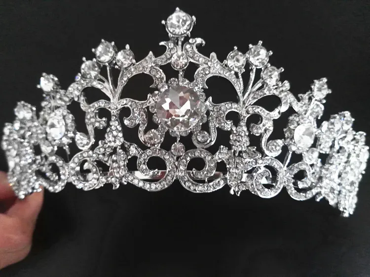 

Snow Queen Crown Tiaras Wedding And Party Hair Jewelry May Style Selling quinceanera dresses