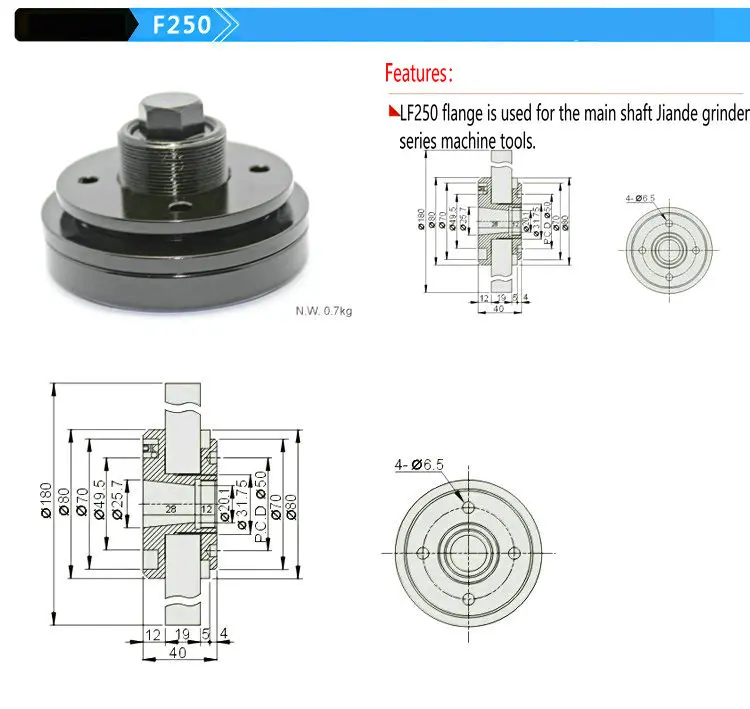 moedor flange rebolo flange mandril flange máquinas